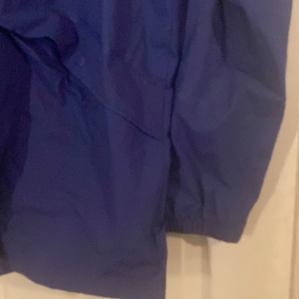 Vtg Helly Hansen Full Zip/Button Rain Jacket Blue… - image 3